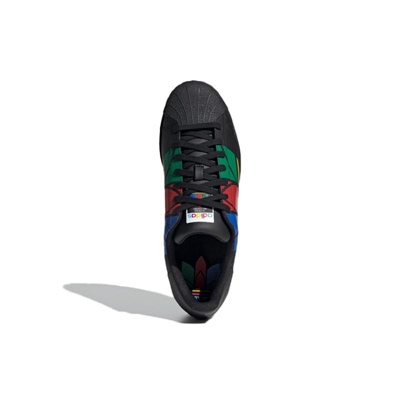 adidas Кроссовки Superstar Pure 'Colorful Trefoil Core Black' FU9518