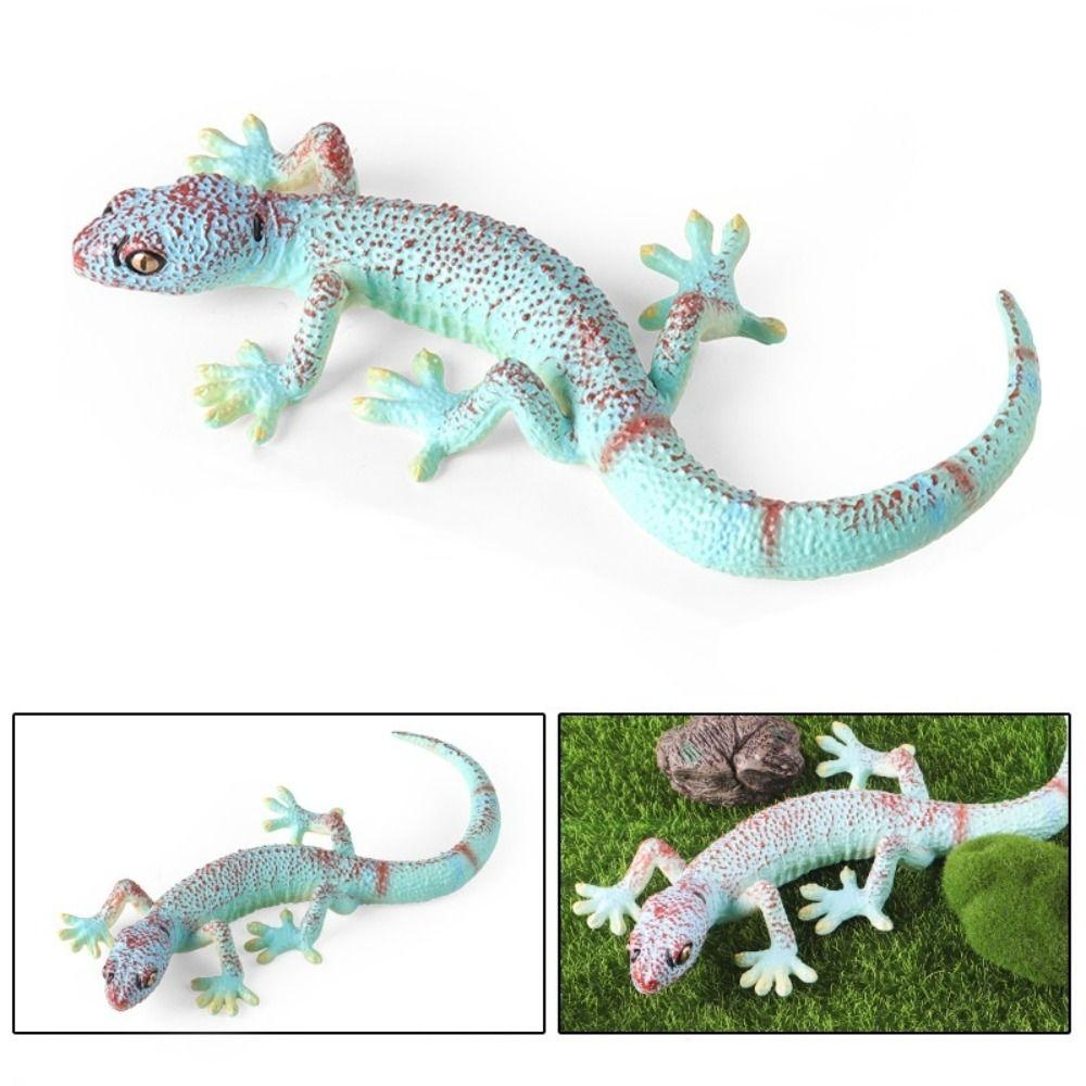 PVC Material Lizard Model Figurines Simulation Gecko Figure Reptile Animals Figures Kids Toy