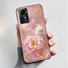 Чехол для ZTE Blade A72S A7050 Чехол-книжка для ZTE Blade V41 Роскошный модный с бабочкой и цветами Силиконовый мягкий черный бампер из ТПУ