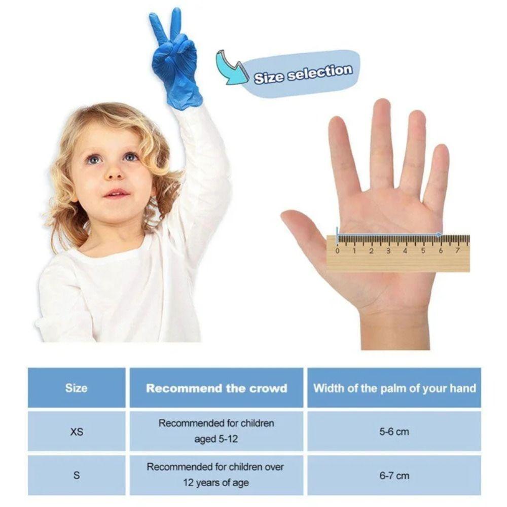 5 Pairs Latex Free Disposable Nitrile Gloves Multipurpose Cooking Gloves New Food Service Gloves