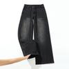 Autumn and winter new American retro low-rise hottie wide-leg straight jeans women