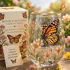 Transparent Hummingbird Joy Tea Cup Gold Rimmed Coffee Cup Creative Garden Glass Tea Cup