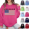 Women's Colorblock Sweatshirt Long Sleeve Round Neck Casual Comfortable Loose Lightweight Women's Sweatshirtt