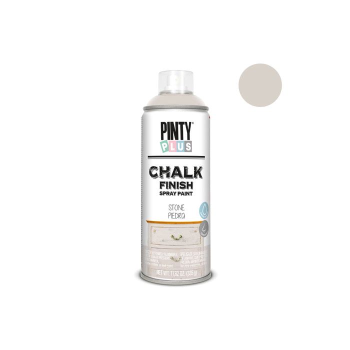 Peinture en spray à la craie - PINTY PLUS - Pierre - 400 mL - Ultra mat - Multi-surface