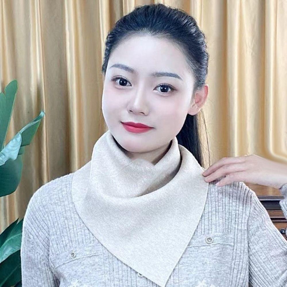 Ветрозащитный Треугольный Вязаный Шарф Утепление Зимние Шарфы Мужской Женский Шарф Снуд Воротник Труба Унисекс