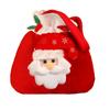 Santa Claus Printed Drawstring Pouch Party Decor Peace Fruit Sack Xmas Gifts Bag Candy Bag Handbag