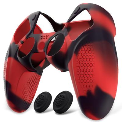 PlayVital Ninja Edition Силиконовый чехол-скин для ps5 мягкий защитный чехол для подходит для зарядной станции с прикрепленным защитным чехлом и черный смешанный