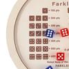 Деревянный поднос для игральных костей Farkle с 6 кубиками для взрослых, семейных вечеринок, обучающих многопользовательских интерактивных классических игральных костей