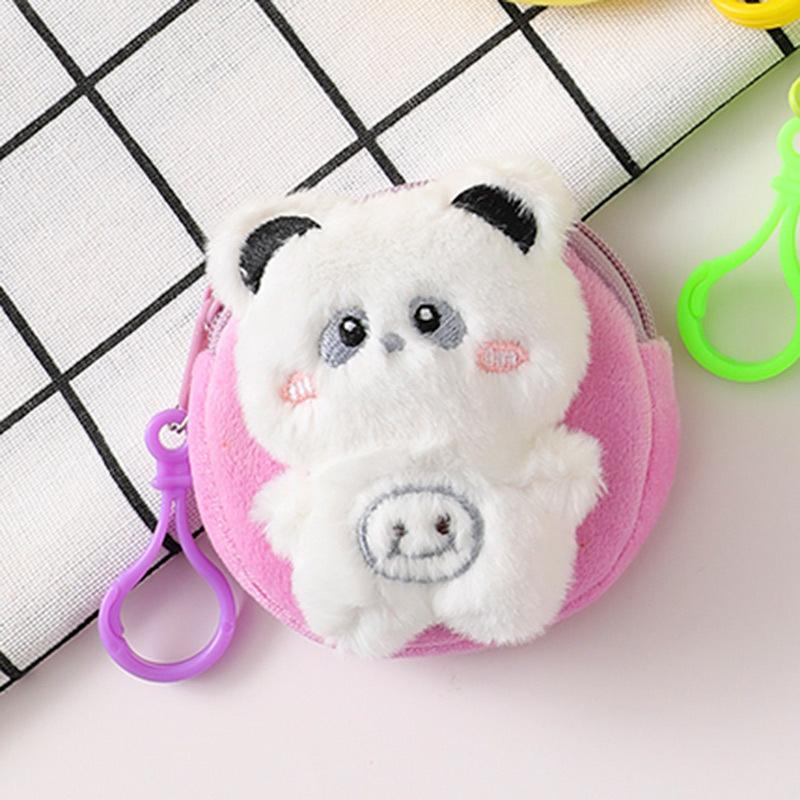 Cute Animal Plush Coin Purse Cartoon Rabbit Bear Frog Money Change Pouch Mini Portable Earphone Bag For Girls Gifts