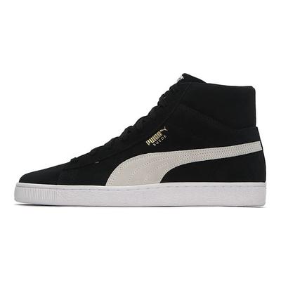 Кроссовки унисекс Suede Mid 21 Черные Белый Зеленый 380205-01