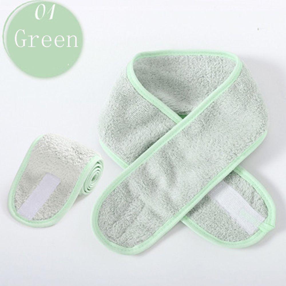 Fashion Adjustable Cleaning Cloth Shower Caps Toweling Hair Wrap Makeup Head Band Facial Hairband