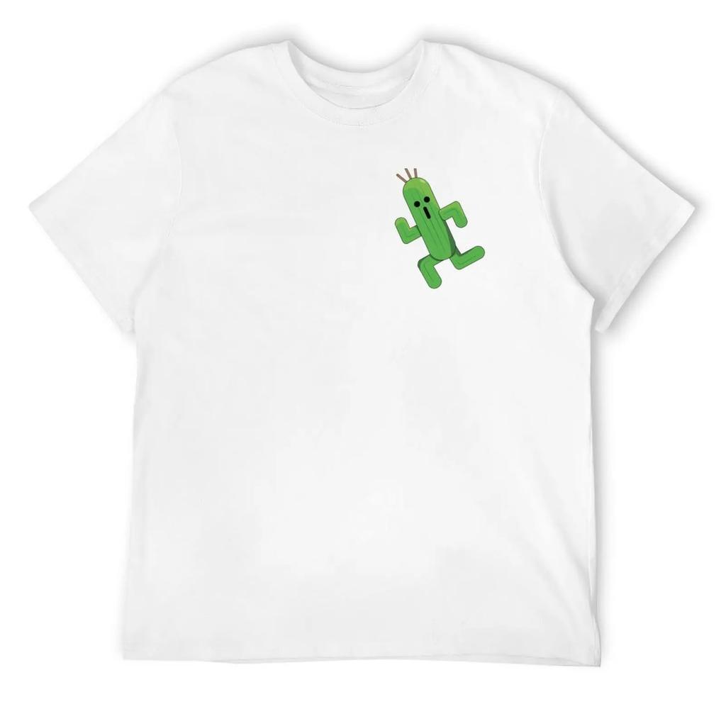 Футболка Cactuar с коротким рукавом, эстетическая одежда, тяжелые футболки для мужчин