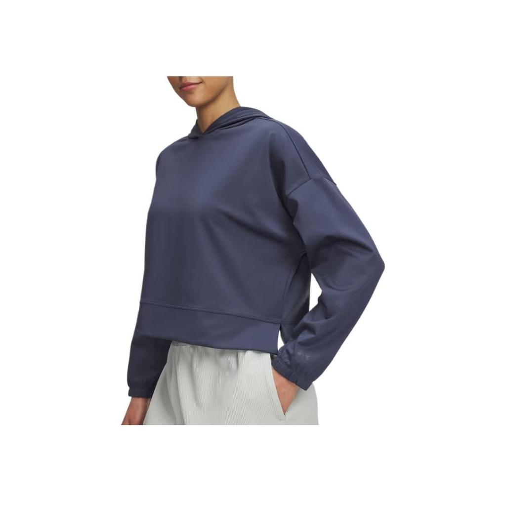 Under Armour Meridian Приятный к коже Модный Универсальный Однотонный Простой Свитшот Женский свитшот Штормовой серый 1389784-044