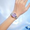 OLEVS Japanese Stainless Steel Classic Luminous 30M Water Business watch for Purple Women's Watch, Quartz, Band, Dial, Function, Resistant, Women's