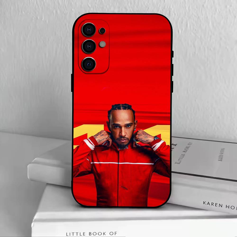 44 L-Lewis H-Hamilton Чехол для телефона Черный Силикон Мягкий Для Samsung S25,S24,S21,S22,S23,S30,Ultra,S20,Plus,Fe,Lite