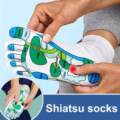 Акупрессурные носки и перчатки Набор инструментов Носки для массажа ног для облегчения боли в ногах Удобный дизайн Снимают усталость с печатными точками давления