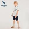 Летняя мужская футболка-поло с коротким рукавом HAZZYS