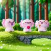 Новые мультяшные фигурки саламандры миниатюрные кавайные аниме аксолотль украшение милые животные декор для рабочего стола фигурка в машину подарки