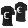 Moon Hug Short Style Reversible Tshirt Urban Commuting Solid Colors Shirt