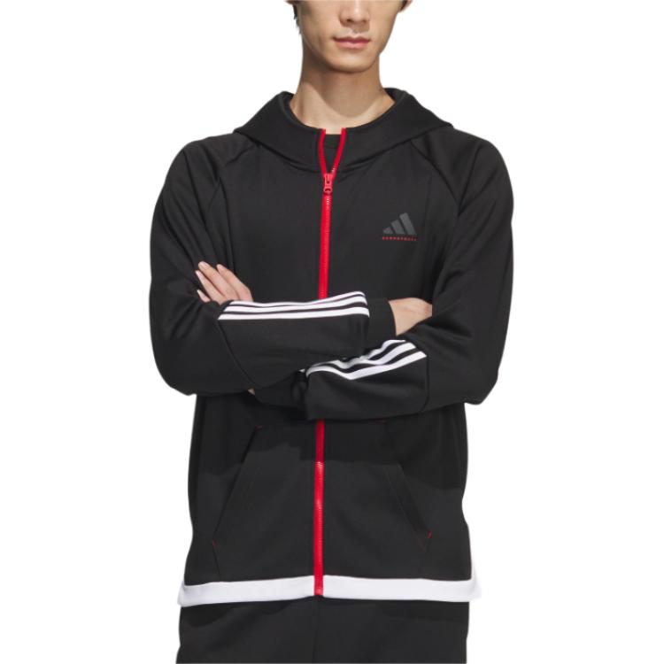 adidas Куртки и пальто с капюшоном Мужские Черный JL7586