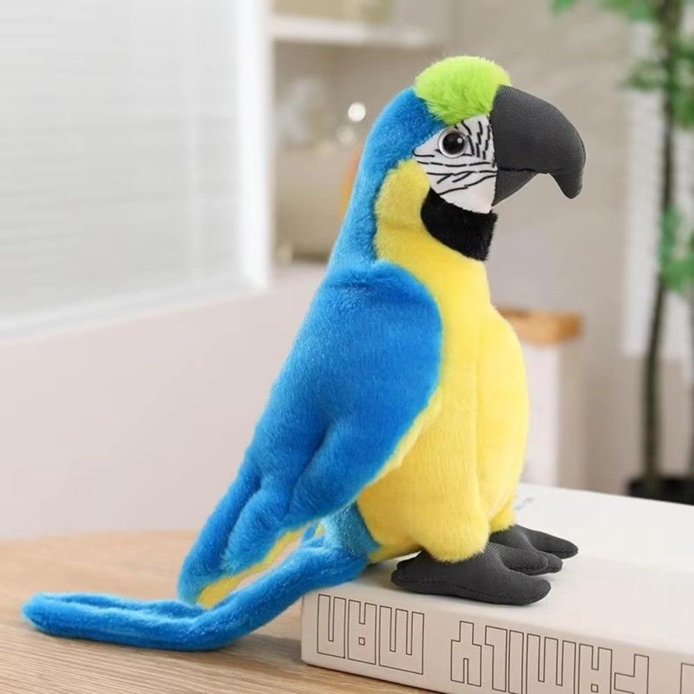 Colorful Parrot Plush Toy Soft Parrot Stuffed Doll Macaw Stuffed Animal Gift for Boys Girls