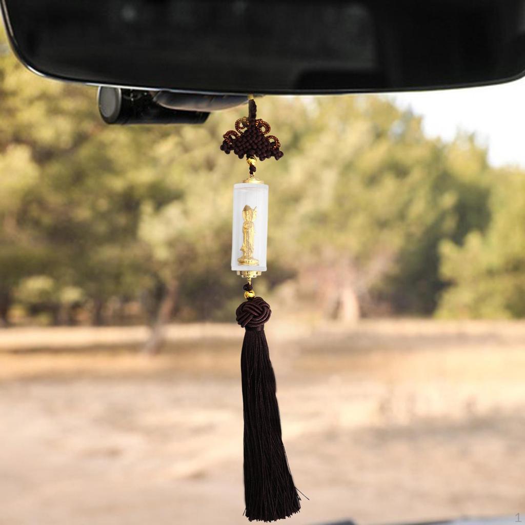 Автомобиль Carror Retractor Hang Strap Статуя Будды Гуаньинь Подвесной Шарм для Стен