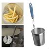 Food Strainer Deep Fry Basket Stainless Steel Noodle Pasta Colander for Rinsing
