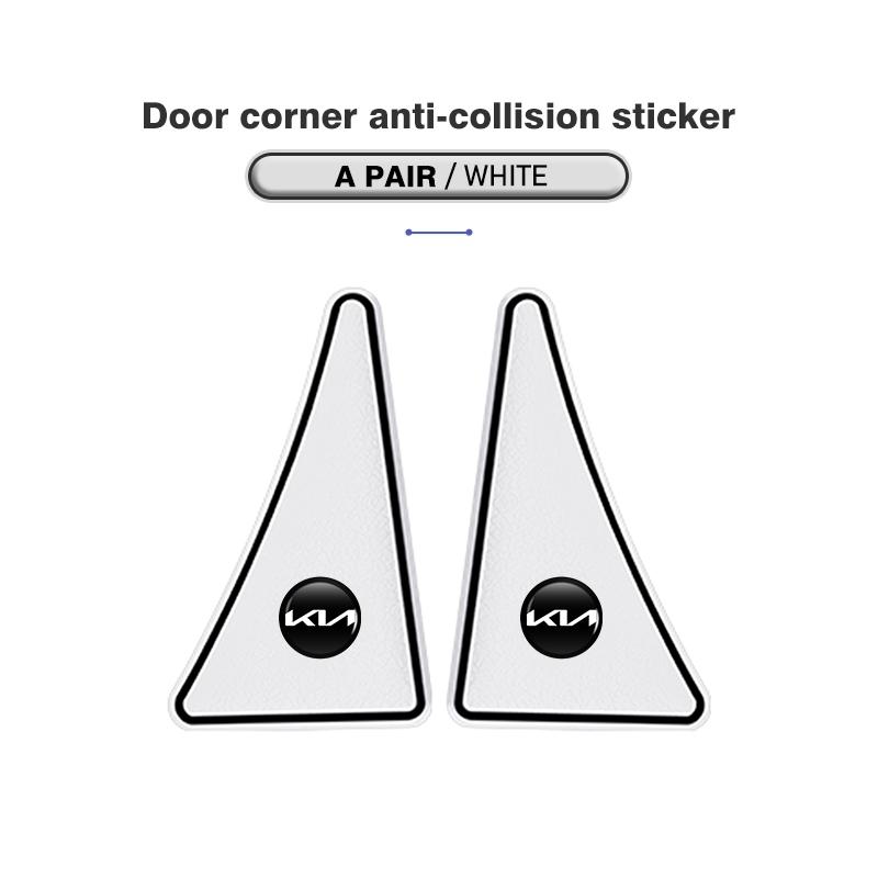 ACZ2 For KIA 2Pcs Car Door Corner Protective Cover Anti-collision Stickers Auto Accessories Stinger Optima Cerato Soul Venga Forte