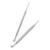Double-Ended Stainless Steel Circle/Horseshoe Header Nail Cuticle Pusher Remover Manicure Cleaner Care Tool