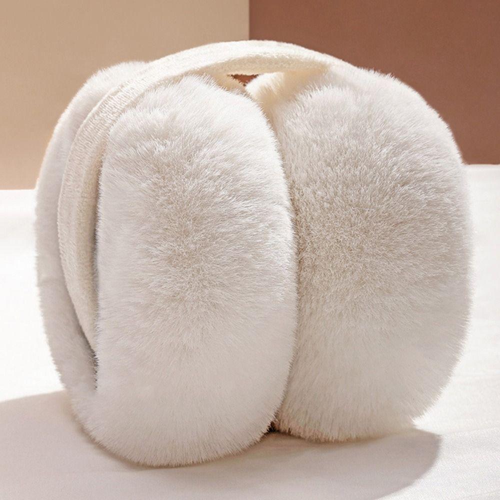 Складная грелка для ушей с защитой от холода, теплые наушники с защитой от холода из искусственного меха, подарки