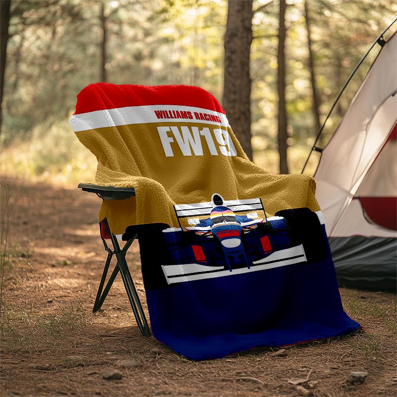 Racing Theme Printed Blanket - Perfect for Couch, Bed, Travel & Outdoor Use | Machine Washable, Cozy & Durable.