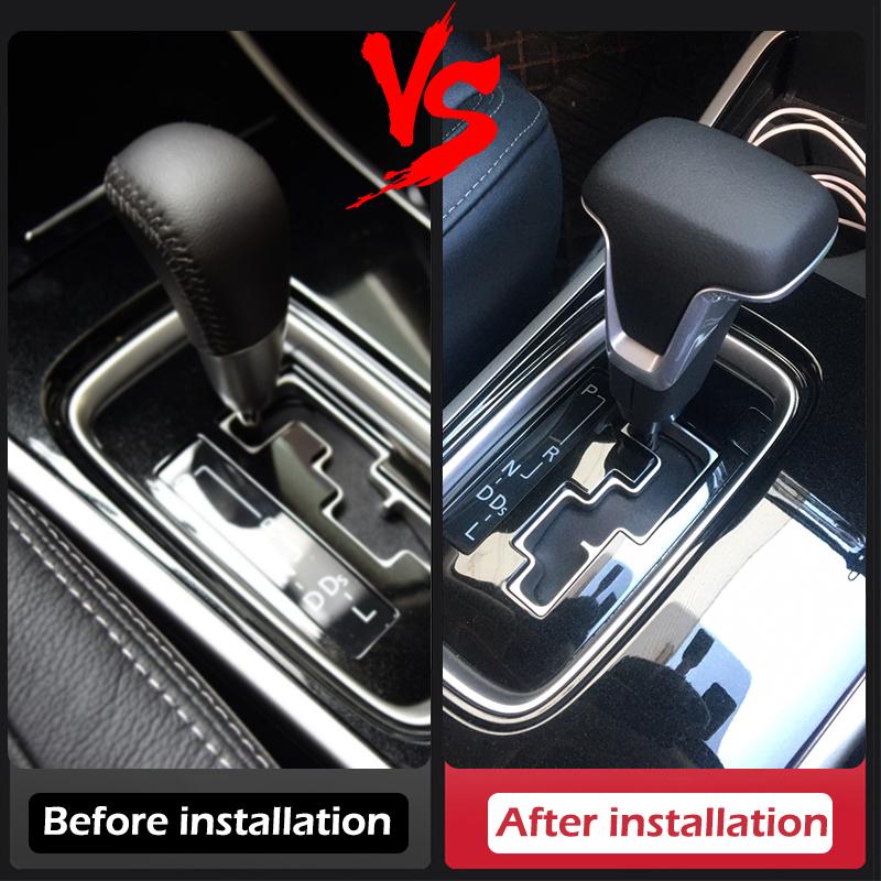 Ручка переключения передач для Mitsubishi OUTLANDER ASX EX l200 2022, автомобильная автоматическая кожаная ручка переключения передач, рычаг переключения передач, головка коробки передач