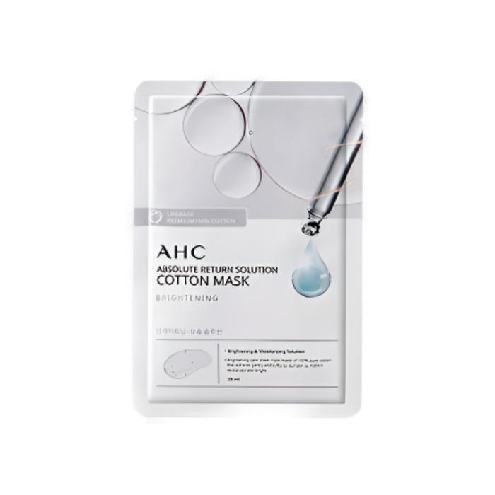 AHC Absolute Return Solution Pure Cotton Mask Brightening 28ml (25 sheets) (14853269)
