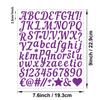 1-дюймовая наклейка с рукописной буквой Прочная многоцветная Подарок DIY Дневник Ручной отчет Английская буквенно-цифровая наклейка