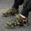 Kids Camo Training Shoes Outdoor Camps Ages 10-15 Breathable Mesh Sneakers With Hook Loop