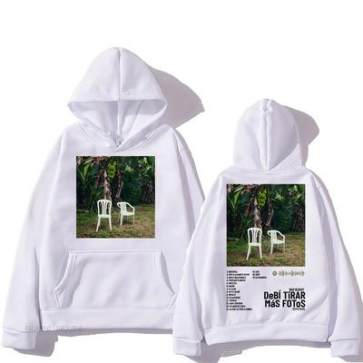 2025 Новый альбом Debí Tirar Más Fotos DTMF Толстовки Bad Bunny Графический принт Толстовки Зимние повседневные топы