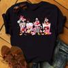 Princess Stitch Mouse Print Trendy Casual Unisexs Dessert Design Graphic Tshirt Round Street Style Tshirt