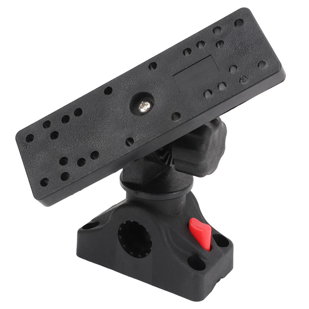 Fish Finder Mount Base 360 Degree Rotating Removable Universal Boat Fish Finder Electronics Mount