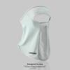 UV Protection Ice Silk Mask Sun Proof Bib Solid Color Face Cover Face Shield Summer Face Scarves Sunscreen Face Scarf Riding