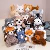 Stuffed Plush Animals Toys Hand Finger Story Puppet Kawaii Dolls Educational Baby Toys Sloth Raccoon Koala Panda Children Gifts