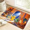 Cute Pokemon Bulbasaur & Reading Scene Print Doormat Anti-slip Absorbent Floor Mat for Home Entrance Bedroom Living Room Decor