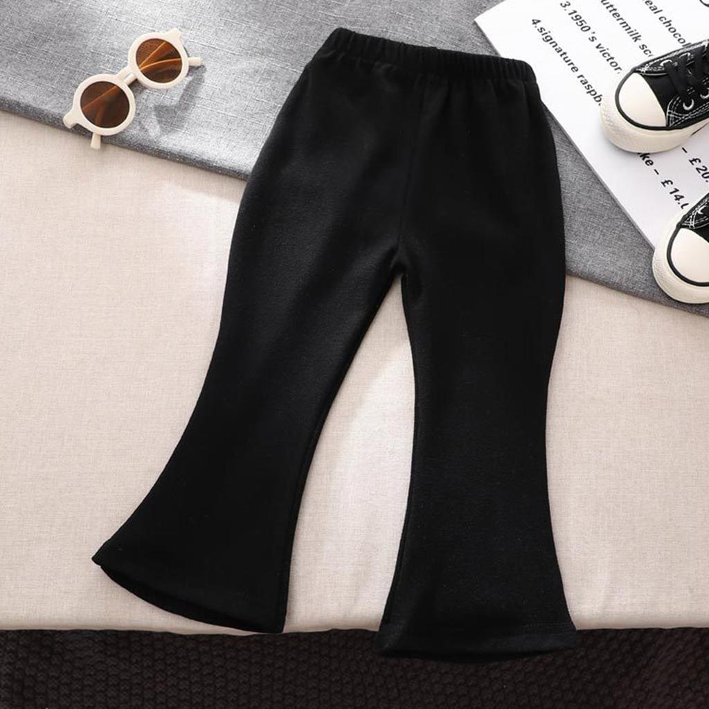 Зимние штаны для мальчиков и девочек, теплые штаны, плотные штаны, леггинсы, микро-клеш