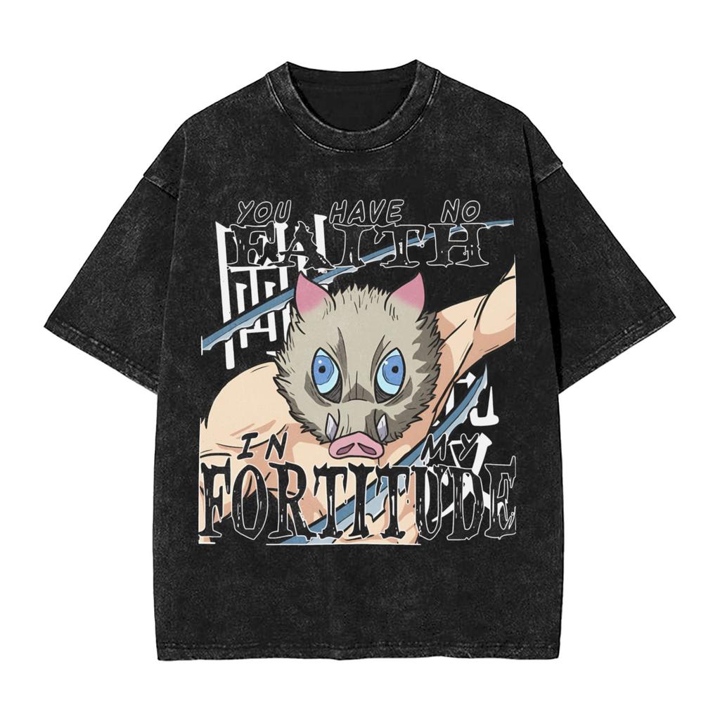 Demon Slayer Tokito Muichiro Mist Breathing Printed Tshirt Mens and Womens Washed Tshirt High Quality Vintage Cotton Tshirt
