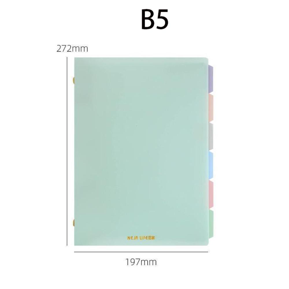 A5/B5 Color Binder Notebook Soft Student Notebooks New Student Stationery