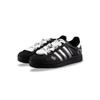 Adidas Originals Superstar 2 Wear resistant And Lightweight Low top Skateboard Shoes Unisex Black Silver JI0079(Team129- 1)
