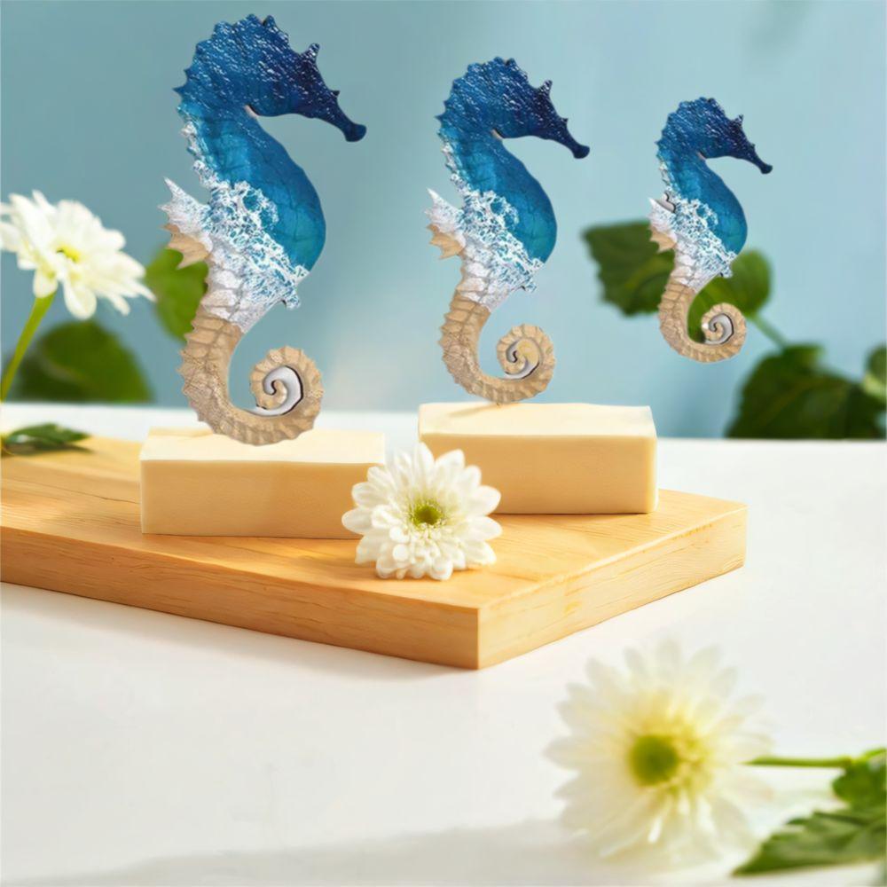 3 шт. Знаки Морской Конёк на Пляжную Тему Подвеска Деревянная Морская Животная Декорация Пляжные Украшения
