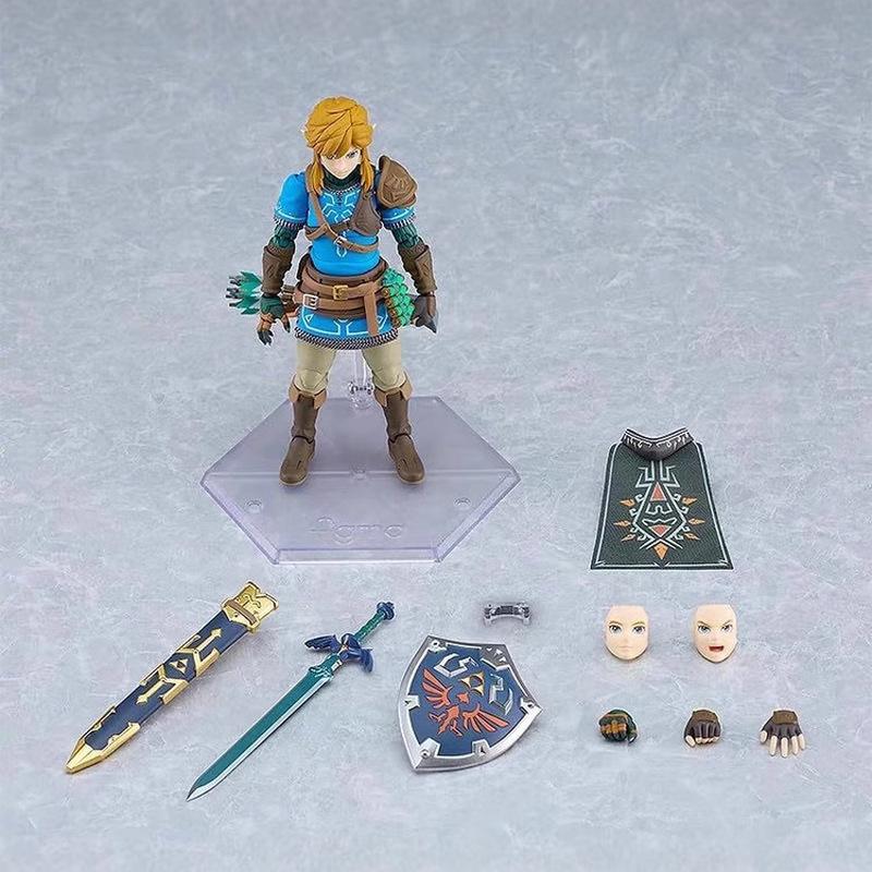 Новинка в наличии Figma626 Линк The Legend Of Zelda: Слезы Королевства Дикое Дыхание Мобильная Ручная Модель Аниме Игрушка