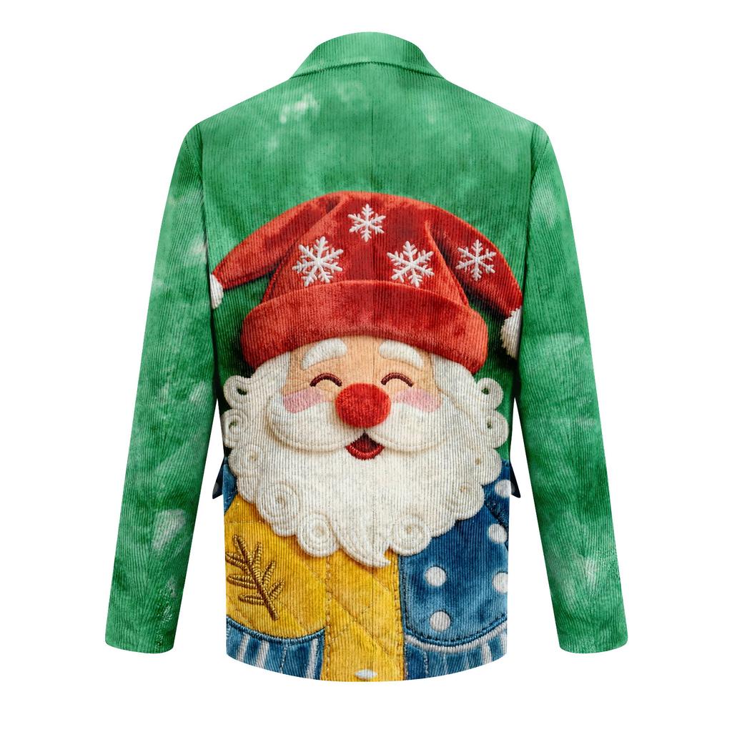 Мужской уродливый рождественский вельветовый теплый карманный пиджак-кардиган, мужской повседневный костюм