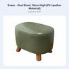 Stackable Upholstered Pouf Hardwood Wood Frame Low Stool Versatile Strong Load-Bearing for Children, Adults, Entryway, Bedroom