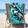 Ultra-Soft Beach Towel with Nagi Seishiro BlueLock Theme,Ideal for Pool - Camping, Diving - Perfect Travel Essential, Vibrant Beach Towel.